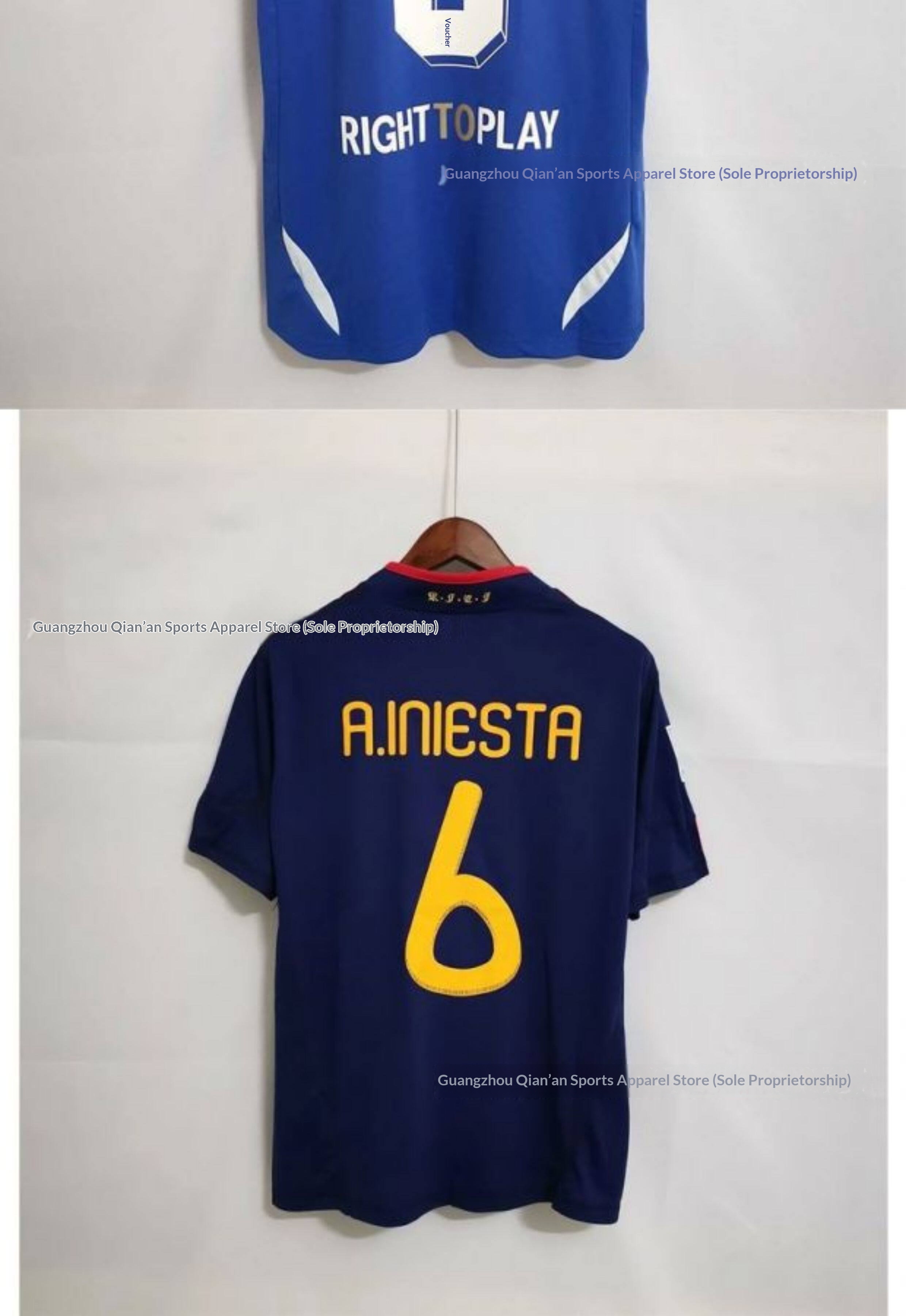 Retro Argentina Brazil Spain Netherlands Inter Milan Germany AC England Santos Juventus L M Jersey detail 6