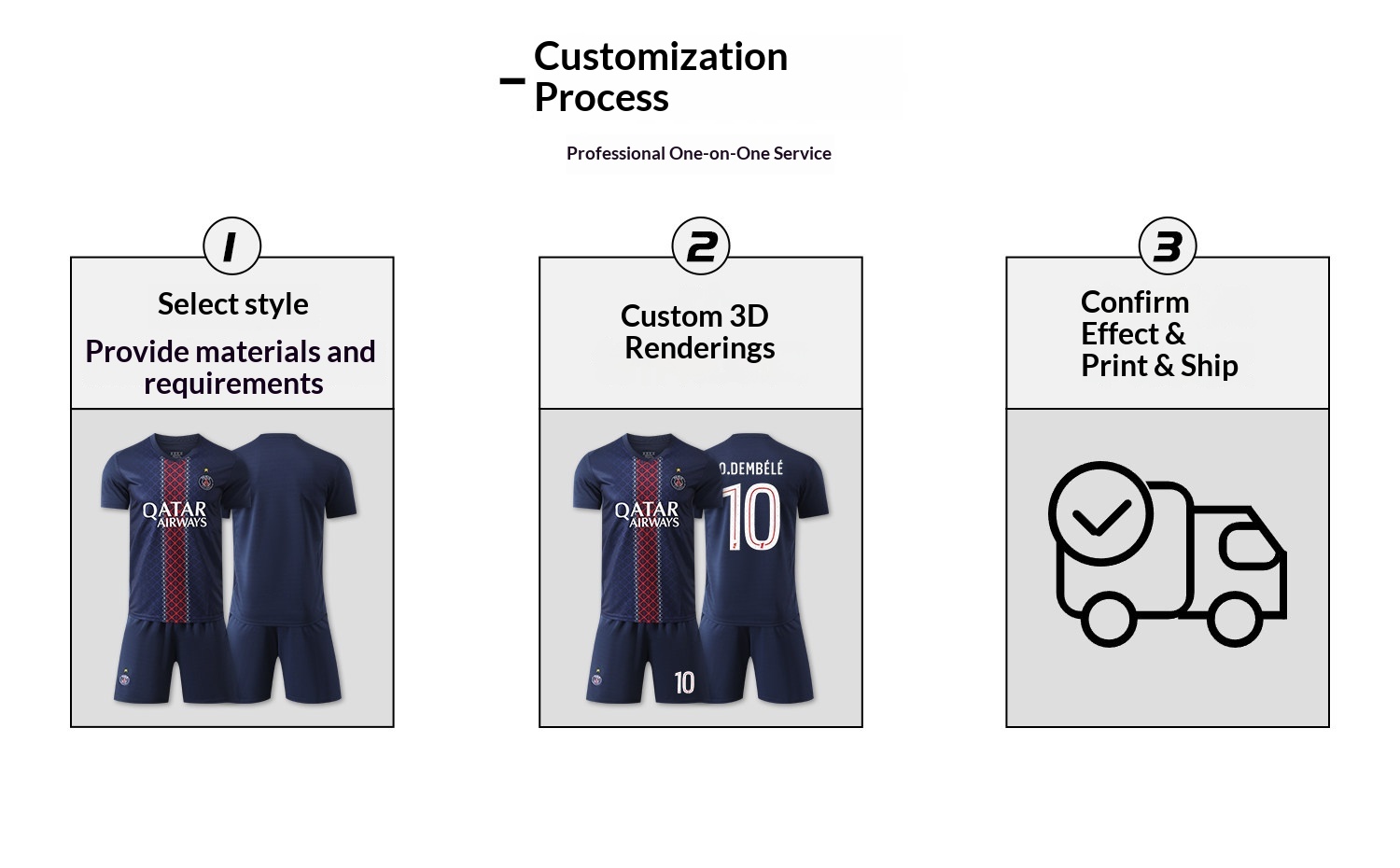 Paris Saint-Germain 2526 Mbappe Dembele Match Jersey Kit Boys Custom detail 6