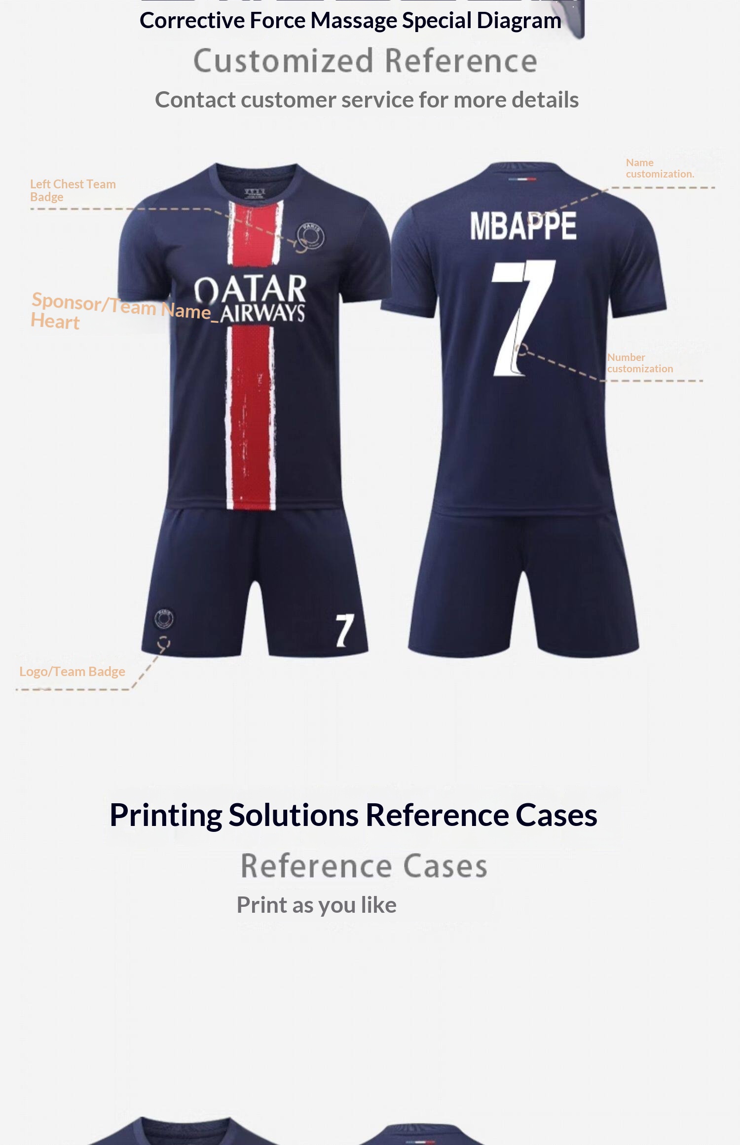 Paris Saint-Germain 23/24 Home Jersey Kit with Messi 30 detail 3