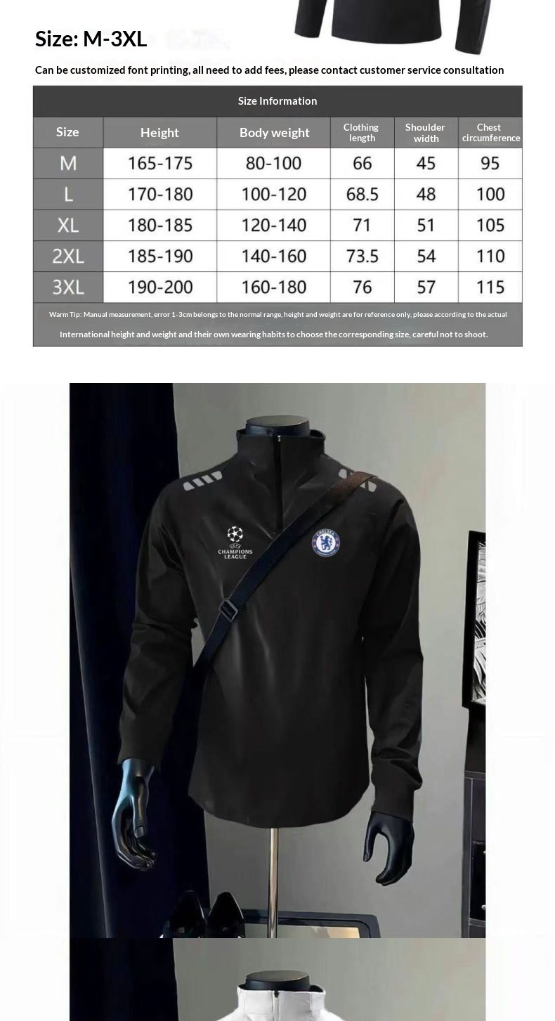 Chelsea FC Champions League Training Jersey Long Sleeve detail 3