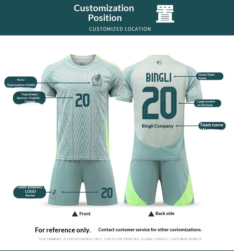 Mexico National Team Home & Away Jersey Set detail 6