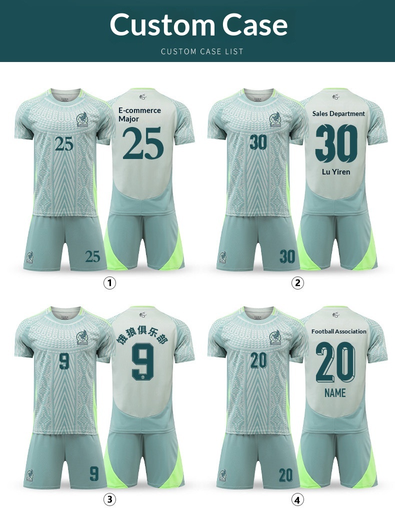 Mexico National Team Home & Away Jersey Set detail 7