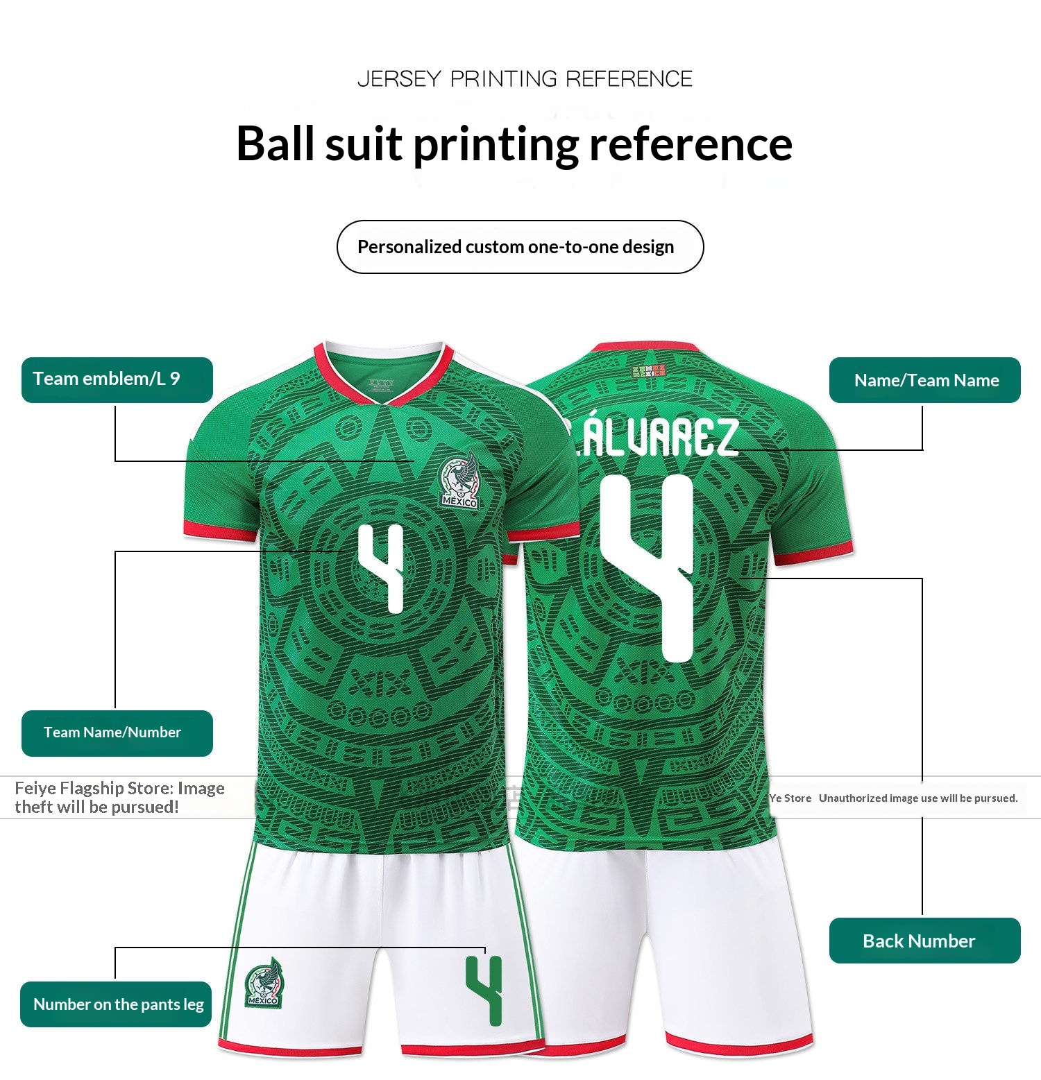 Mexico National Team 2026 World Cup Jersey Kit detail 6