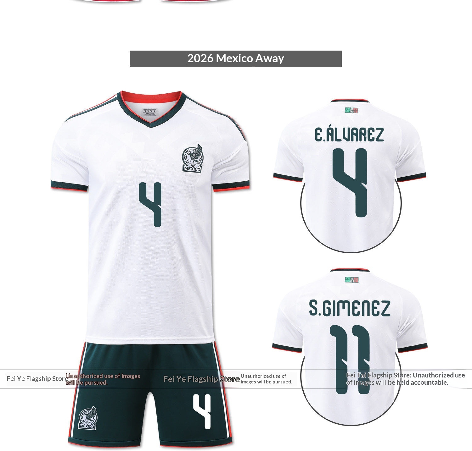 Mexico National Team 2026 World Cup Jersey Kit detail 9