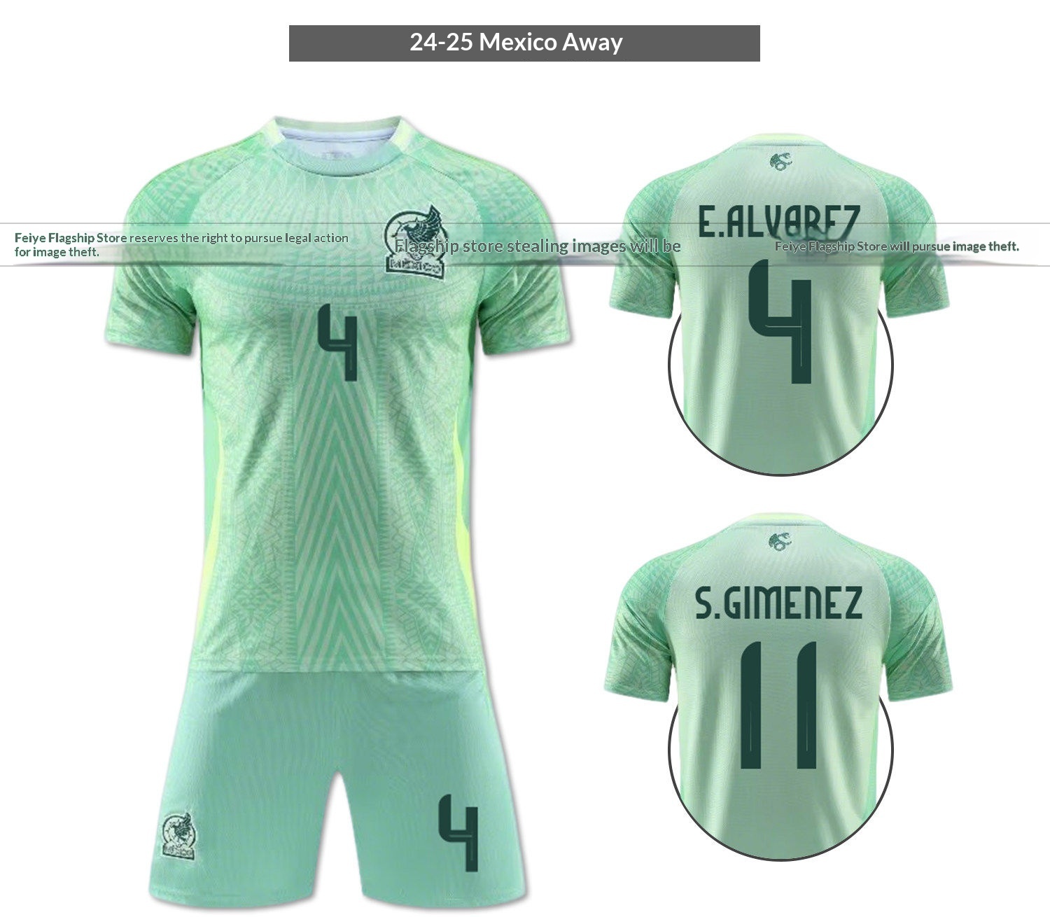 Mexico National Team 2026 World Cup Jersey Kit detail 11