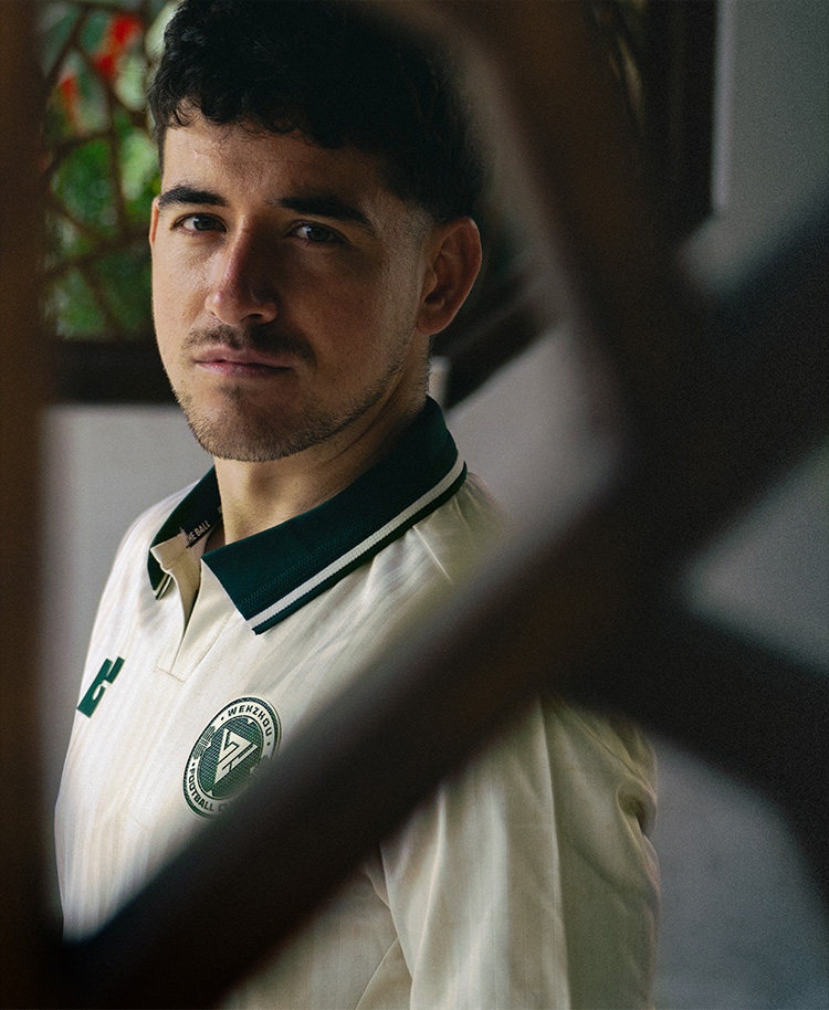 Wenzhou Team Away Jersey - Mint Green Retro Collar detail 8