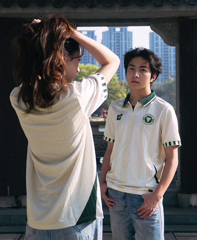 Wenzhou Team Away Jersey - Mint Green Retro Collar detail 10