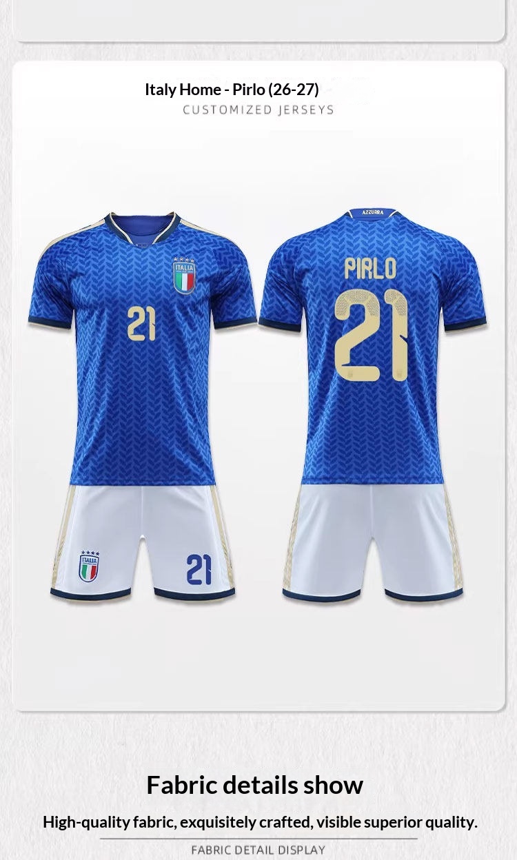 Italy National Team 2026 World Cup Home & Away Jersey Set detail 8