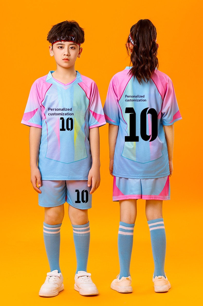 Portugal Ronaldo Argentina Messi Kids Football Jersey detail 13