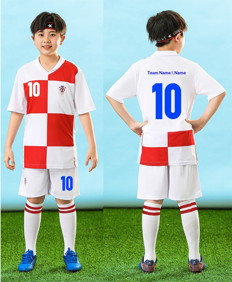 Portugal Ronaldo Argentina Messi Kids Football Jersey detail 19