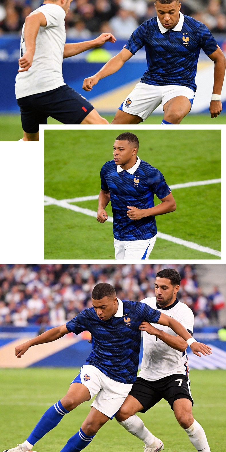 France Mbappe Jersey Shortsleeve Kit detail 1