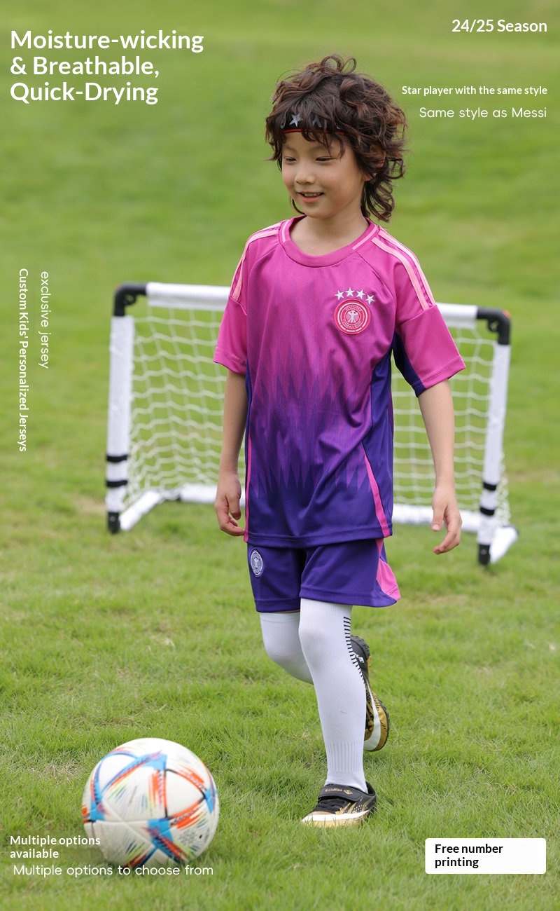 Germany National Team Kids Football Jersey Set detail 1