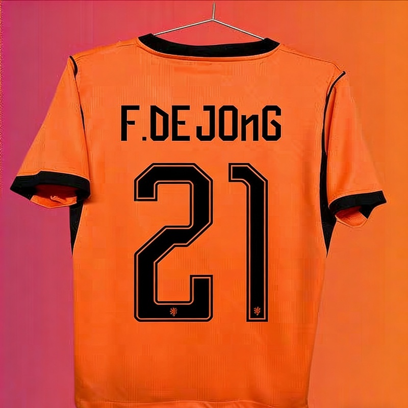 Netherlands 2026 Home Jersey - Van Dijk, Depay, Gakpo, De Jong Fan Version detail 8
