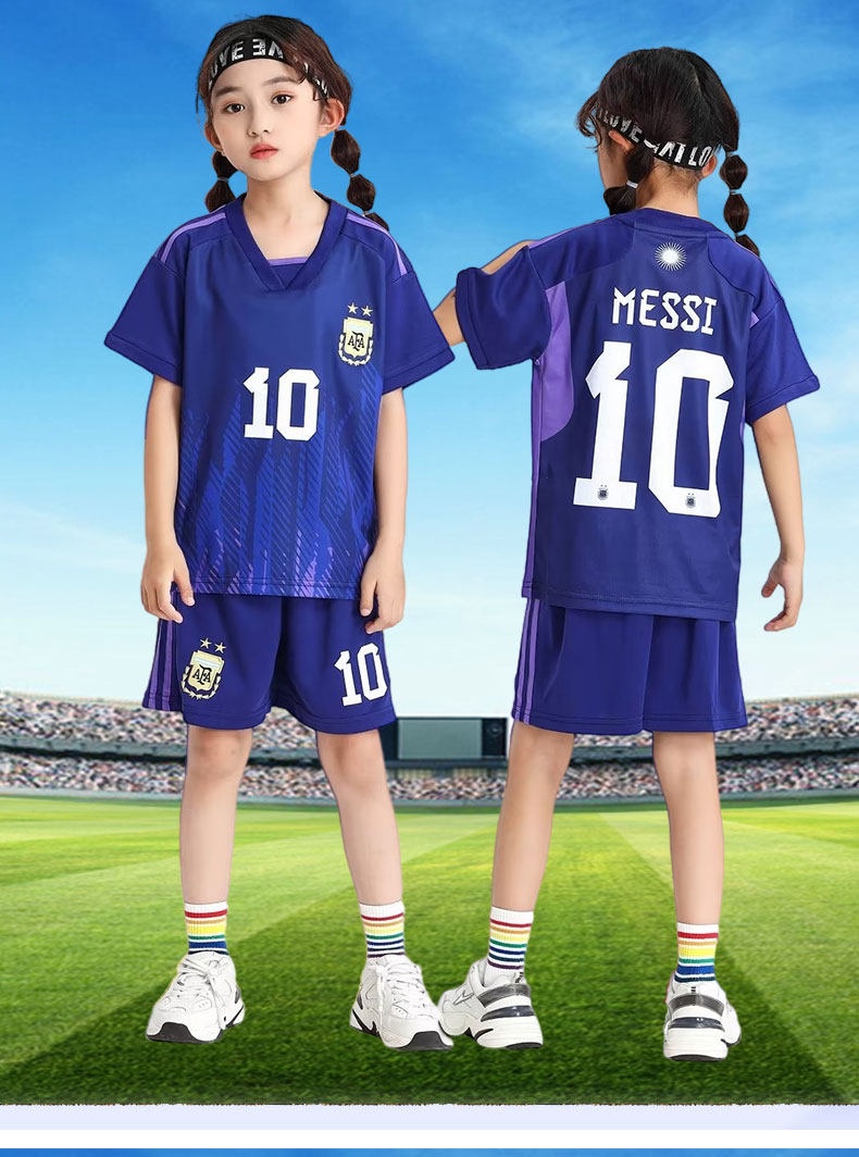Argentina Messi #10 Youth Football Training Kit detail 13