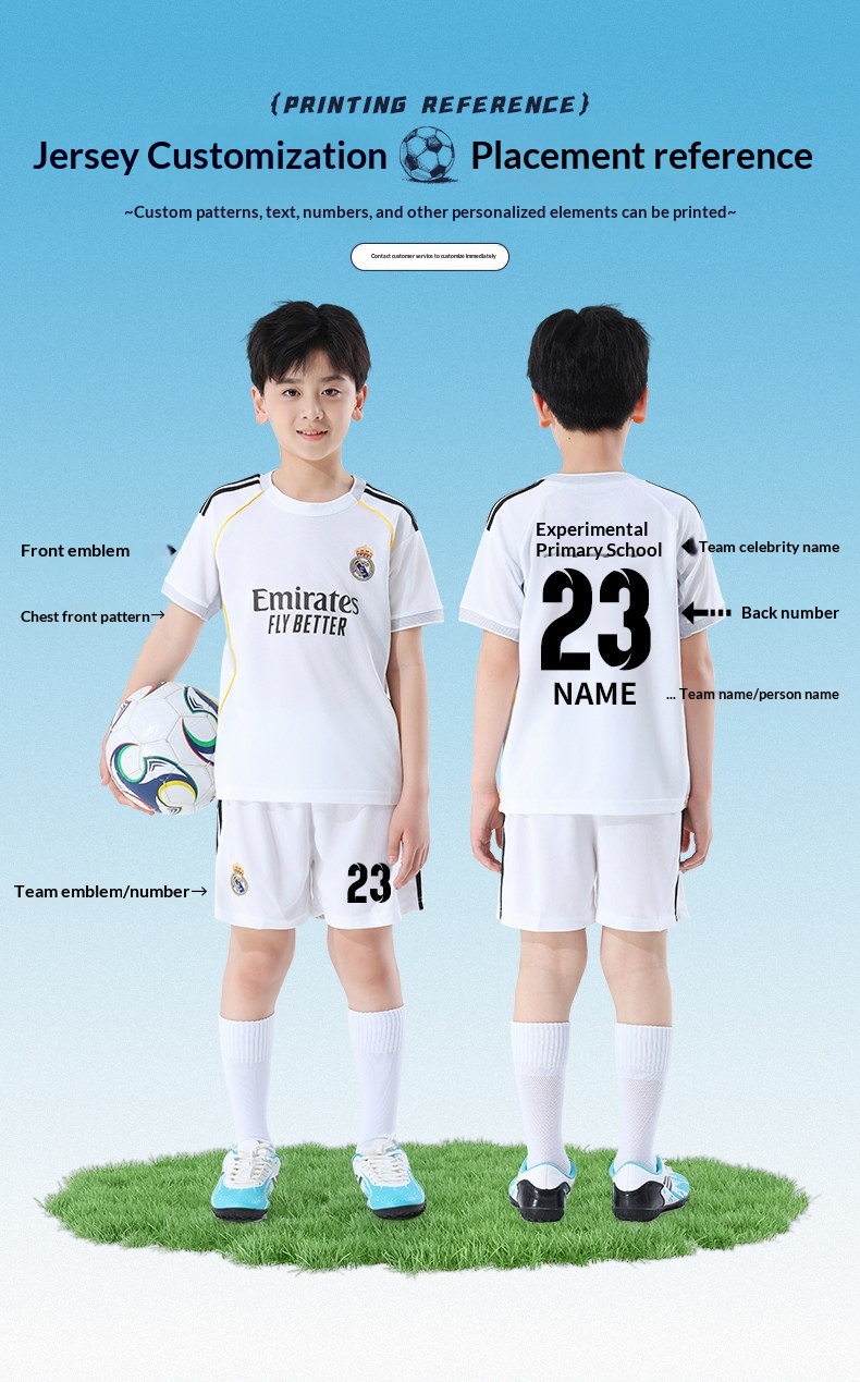 Real Madrid Cristiano Ronaldo Kids Football Kit detail 3