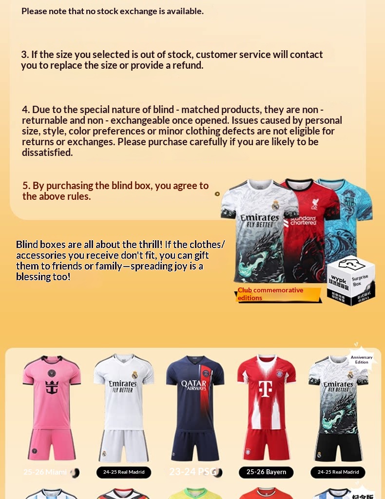 Real Madrid Barcelona Arsenal Manchester United Paris Saint-Germain Football Jersey detail 4