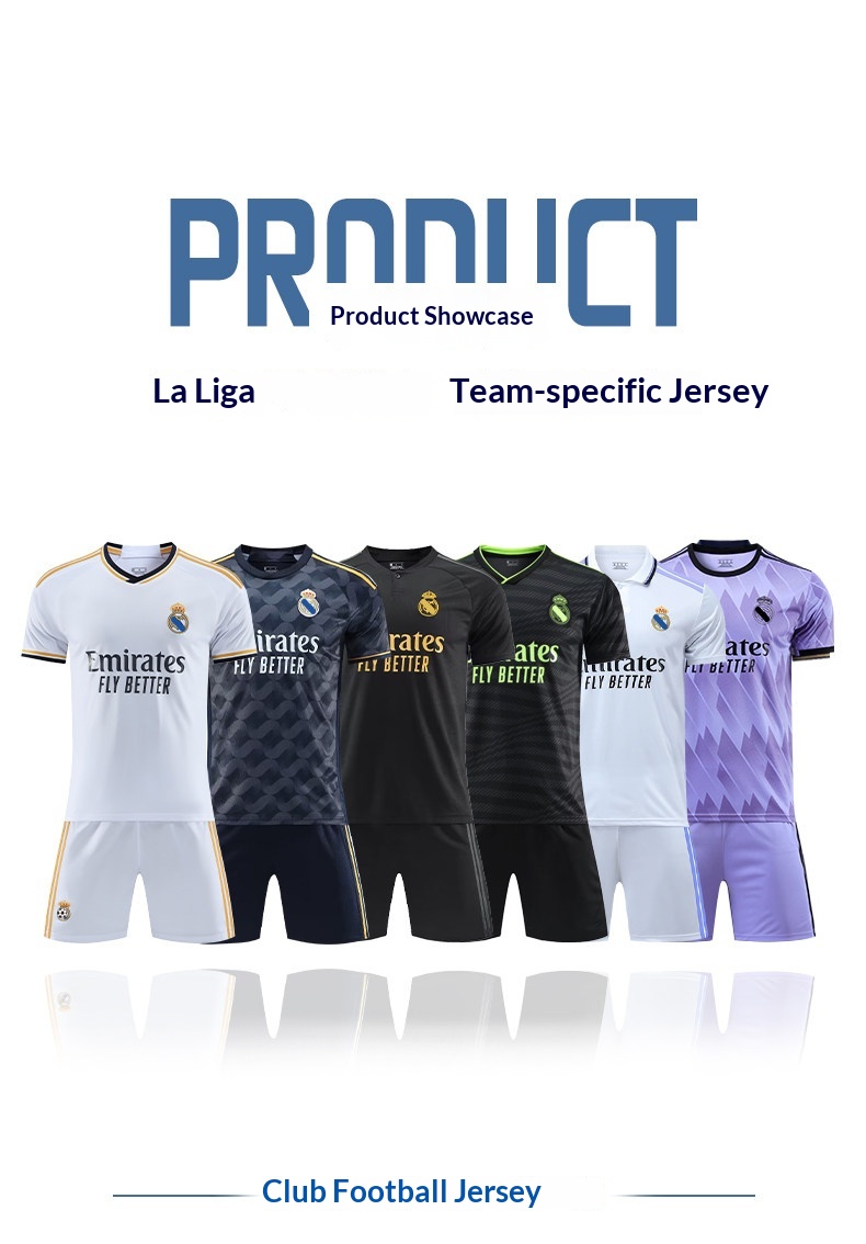 Real Madrid 23-24 Jersey Kit - Custom Men's Football Set detail 1