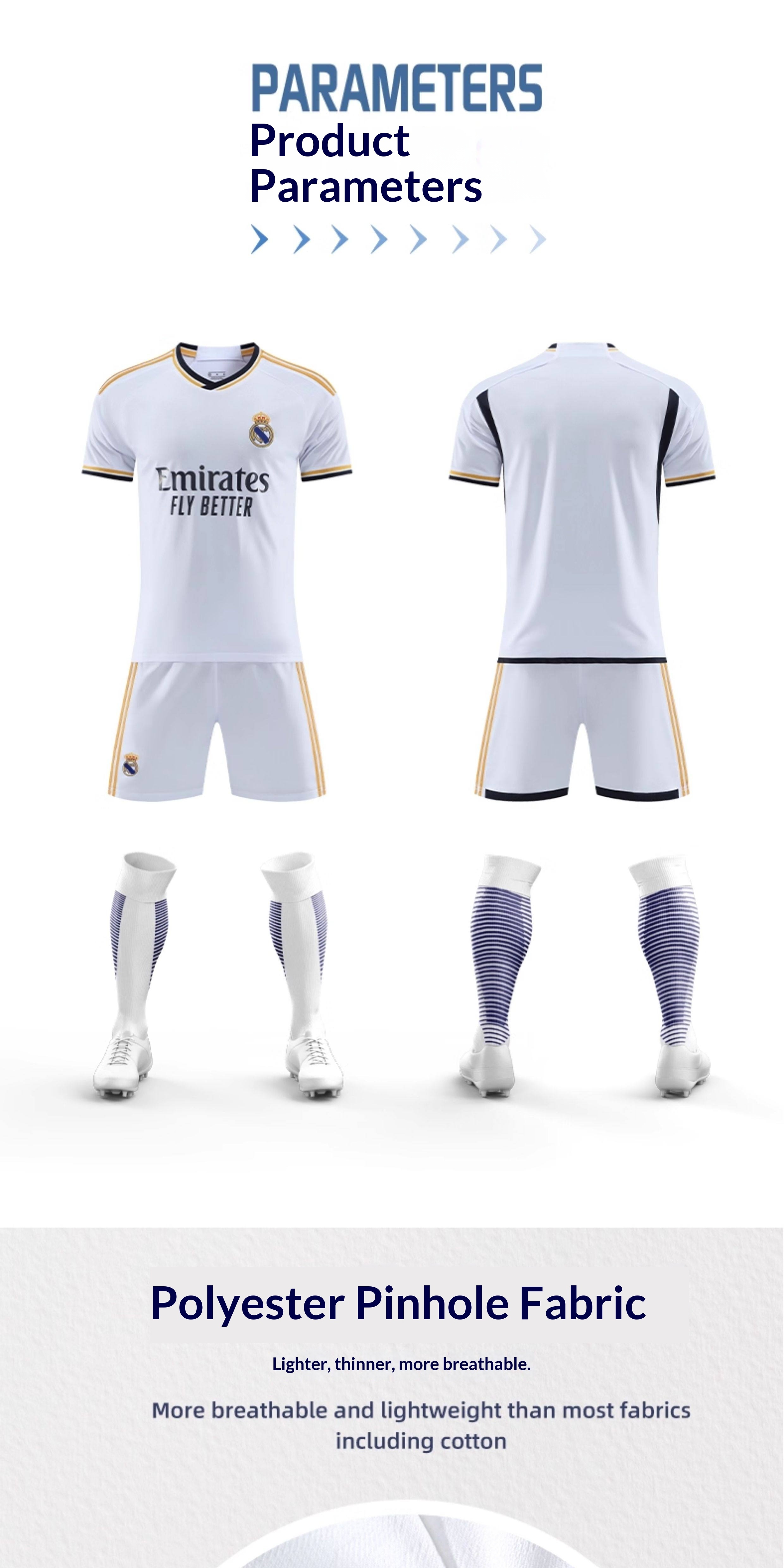Real Madrid 23-24 Jersey Kit - Custom Men's Football Set detail 5