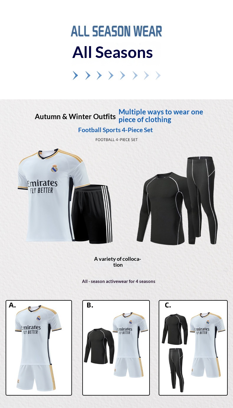 Real Madrid 23-24 Jersey Kit - Custom Men's Football Set detail 7