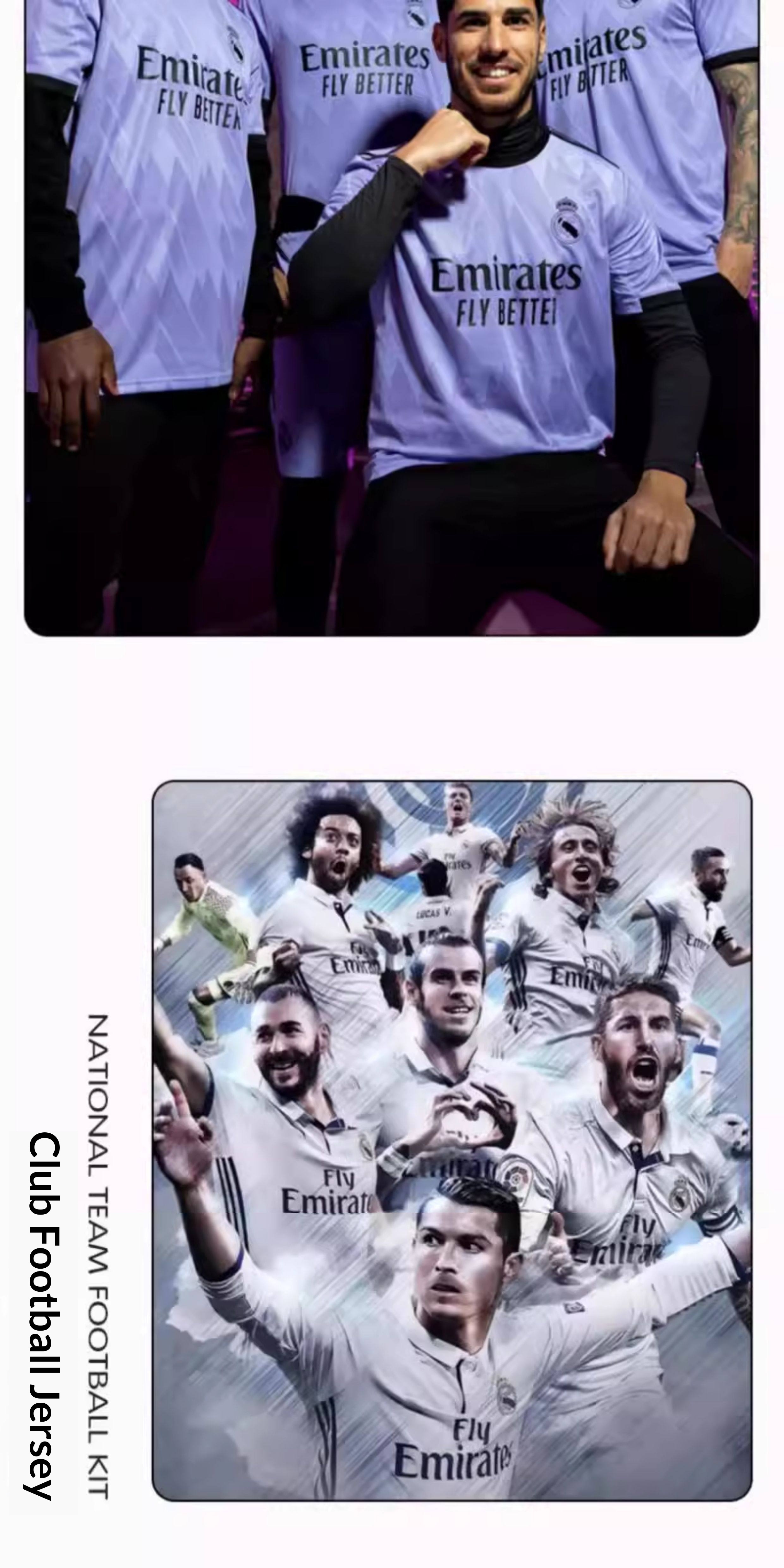 Real Madrid Home & Away Jersey Kit - Ronaldo 7 & Valverde Customizable detail 4