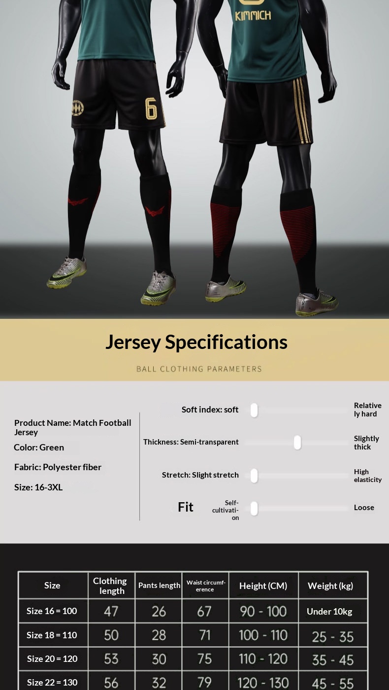 Bayern Munich Green Football Jersey Kit - Customizable Adult/Child Jersey detail 3