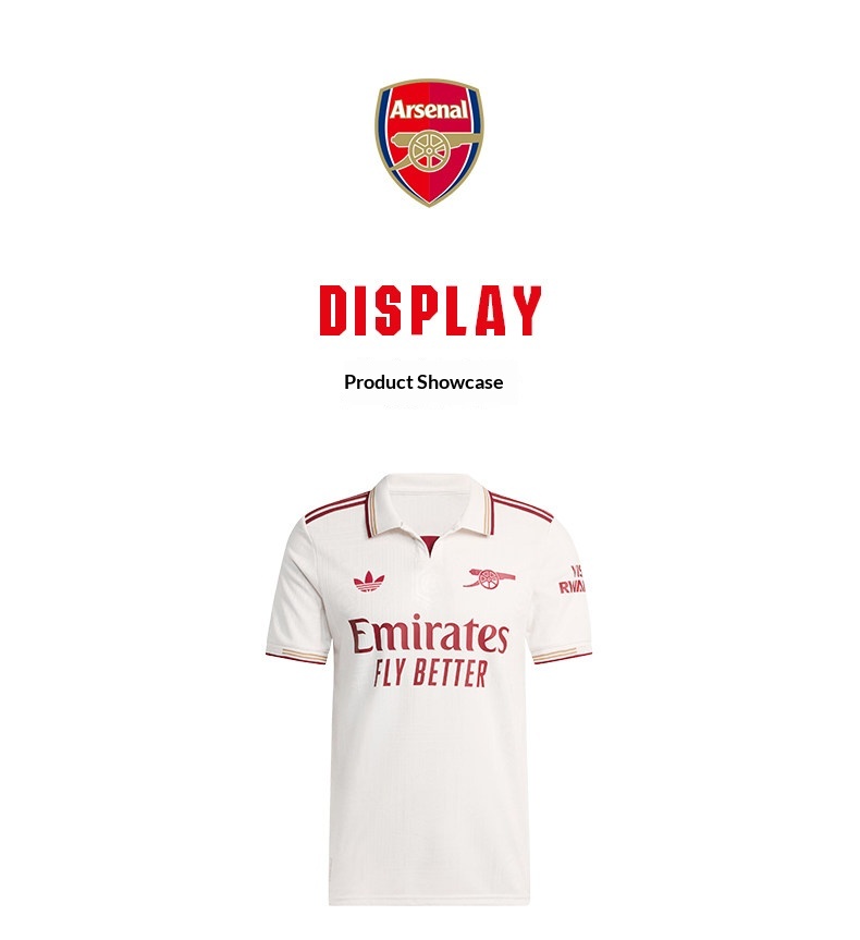 Arsenal 25/26 Away Player Jersey detail 11