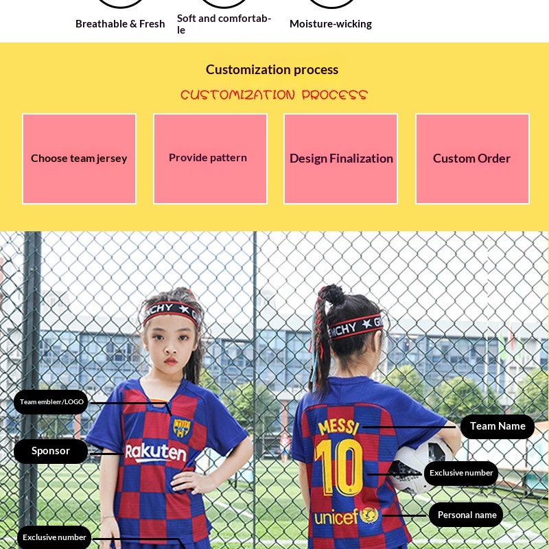 Paris Saint-Germain Kids Custom Football Jersey Kit detail 9