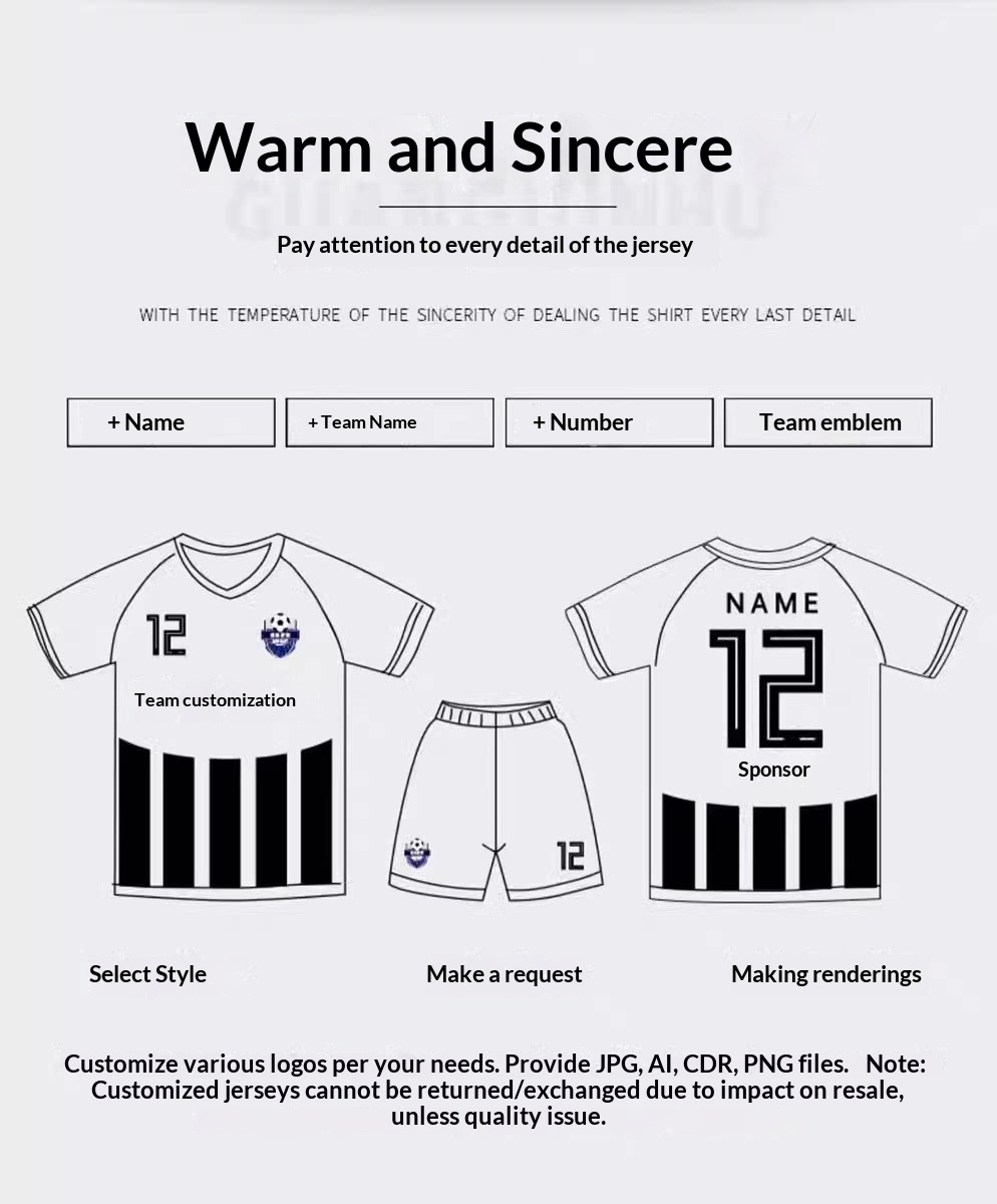 Manchester United Chelsea Barcelona Home Away Football Jersey Training Kit Kids Short Sleeve Set Custom detail 2