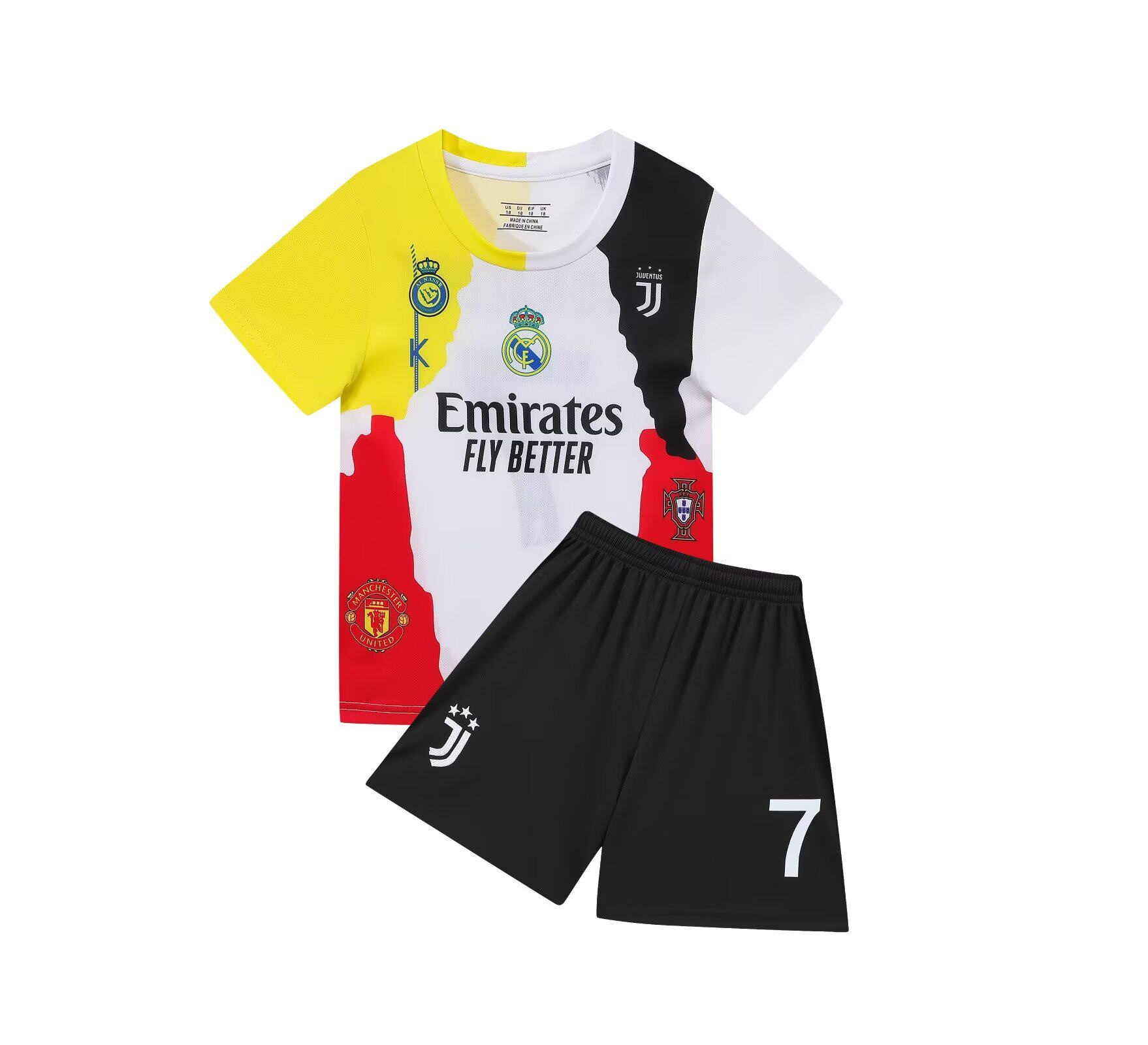 Argentina Special Edition Kids Football Kit: Messi #10 & Ronaldo #7 Jerseys detail 5