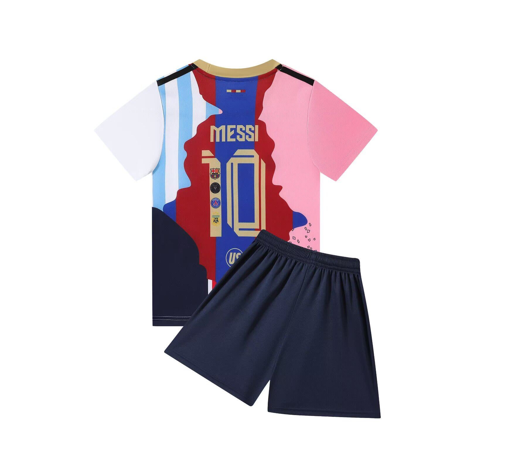 Argentina Special Edition Kids Football Kit: Messi #10 & Ronaldo #7 Jerseys detail 8