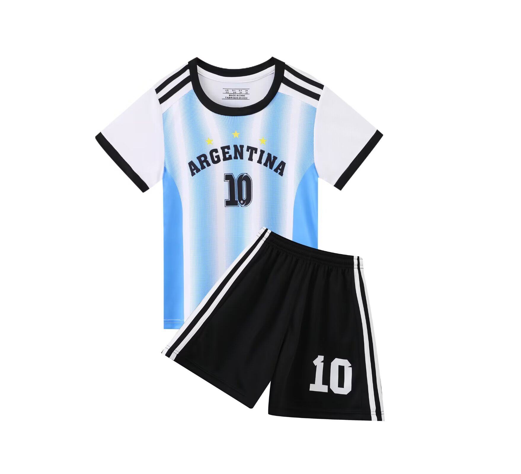 Argentina Special Edition Kids Football Kit: Messi #10 & Ronaldo #7 Jerseys detail 20