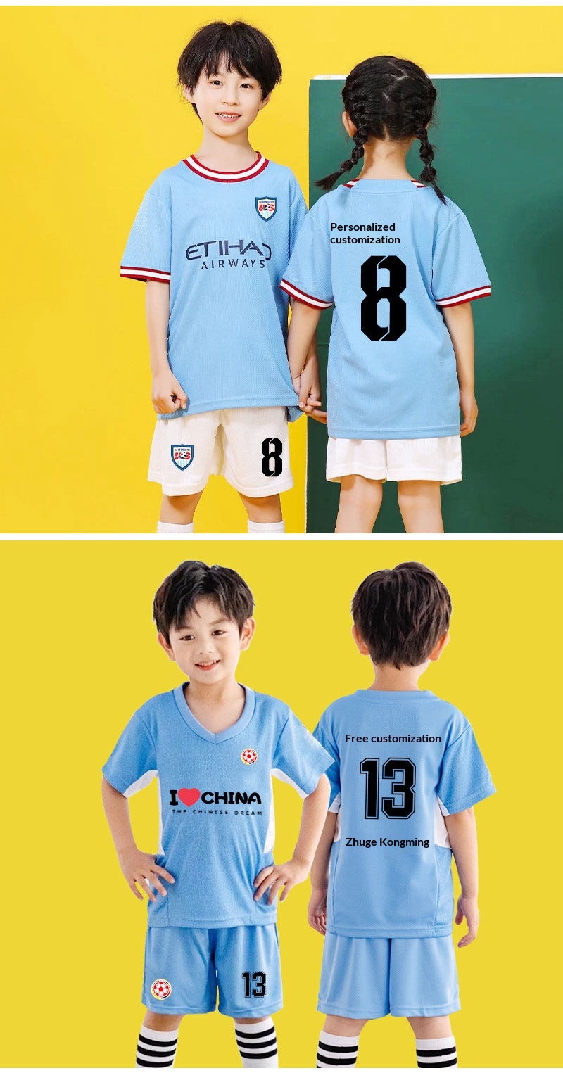 Manchester City Haaland Kids Football Jersey Kit detail 9