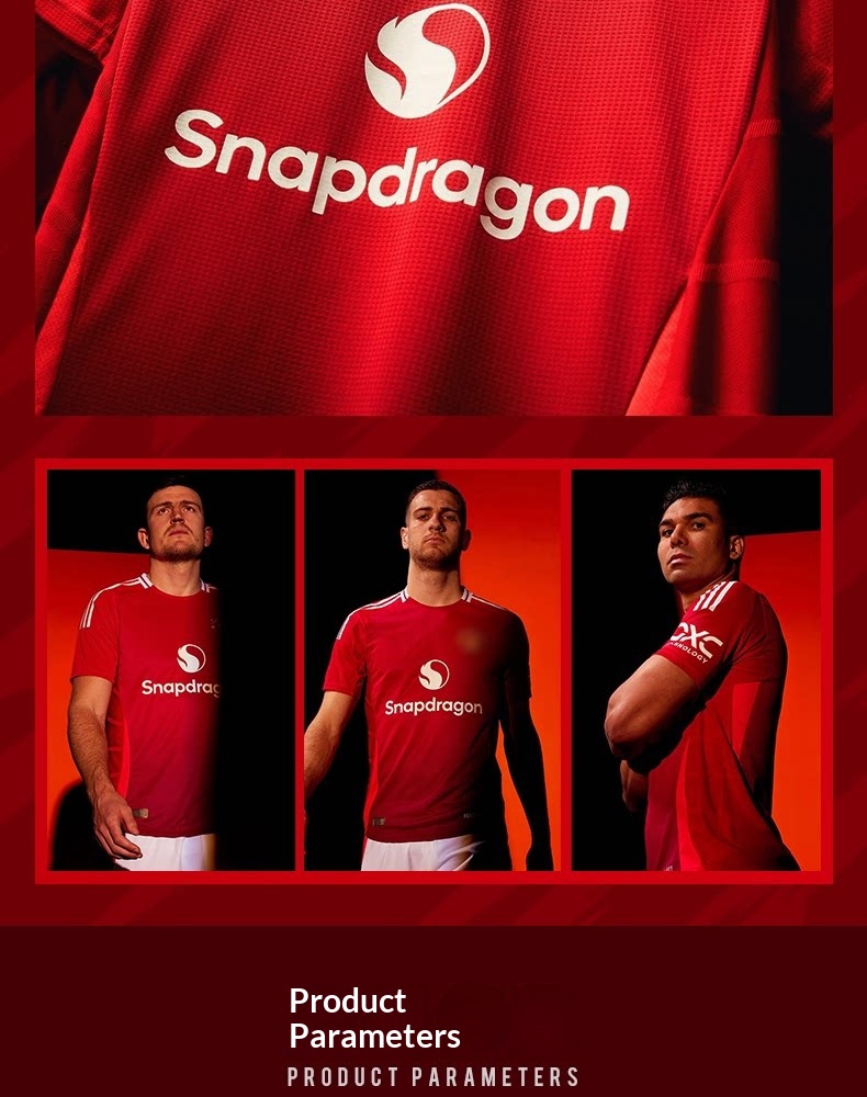 Manchester United 2526 Home/Away Jersey Kit with B.Fernandes & Garnacho Training Set detail 8