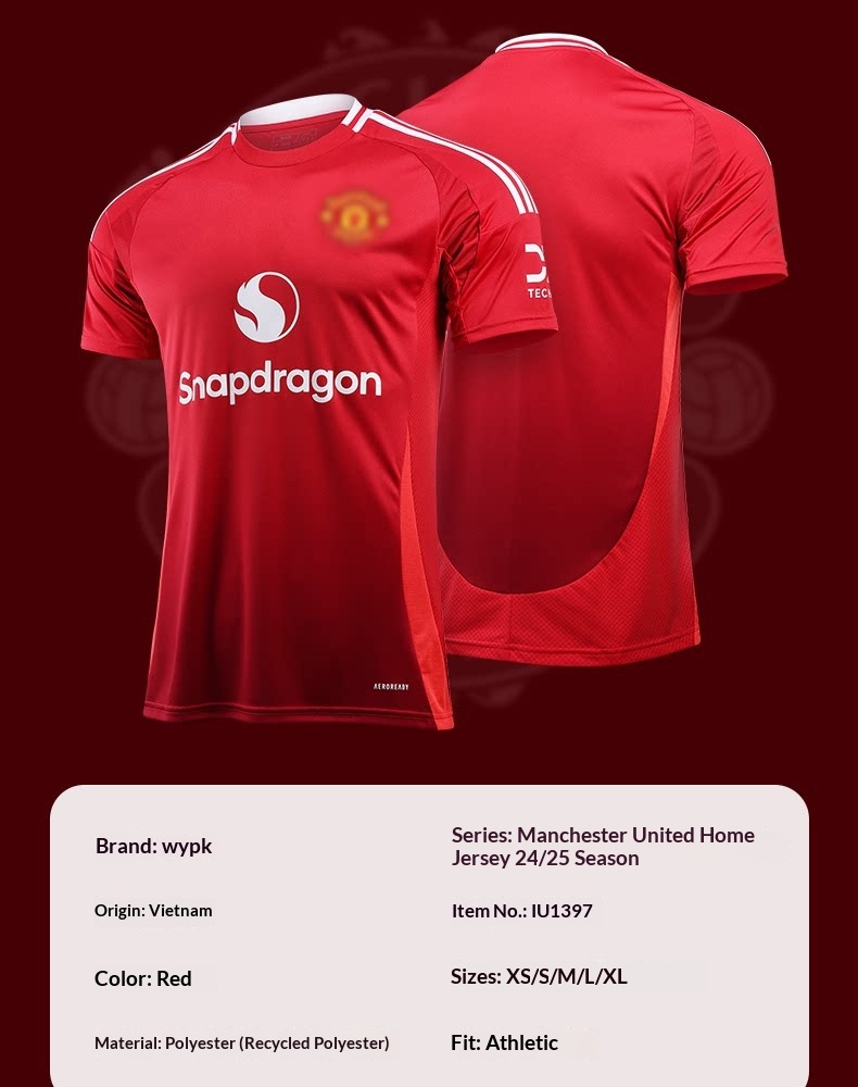 Manchester United 2526 Home/Away Jersey Kit with B.Fernandes & Garnacho Training Set detail 9