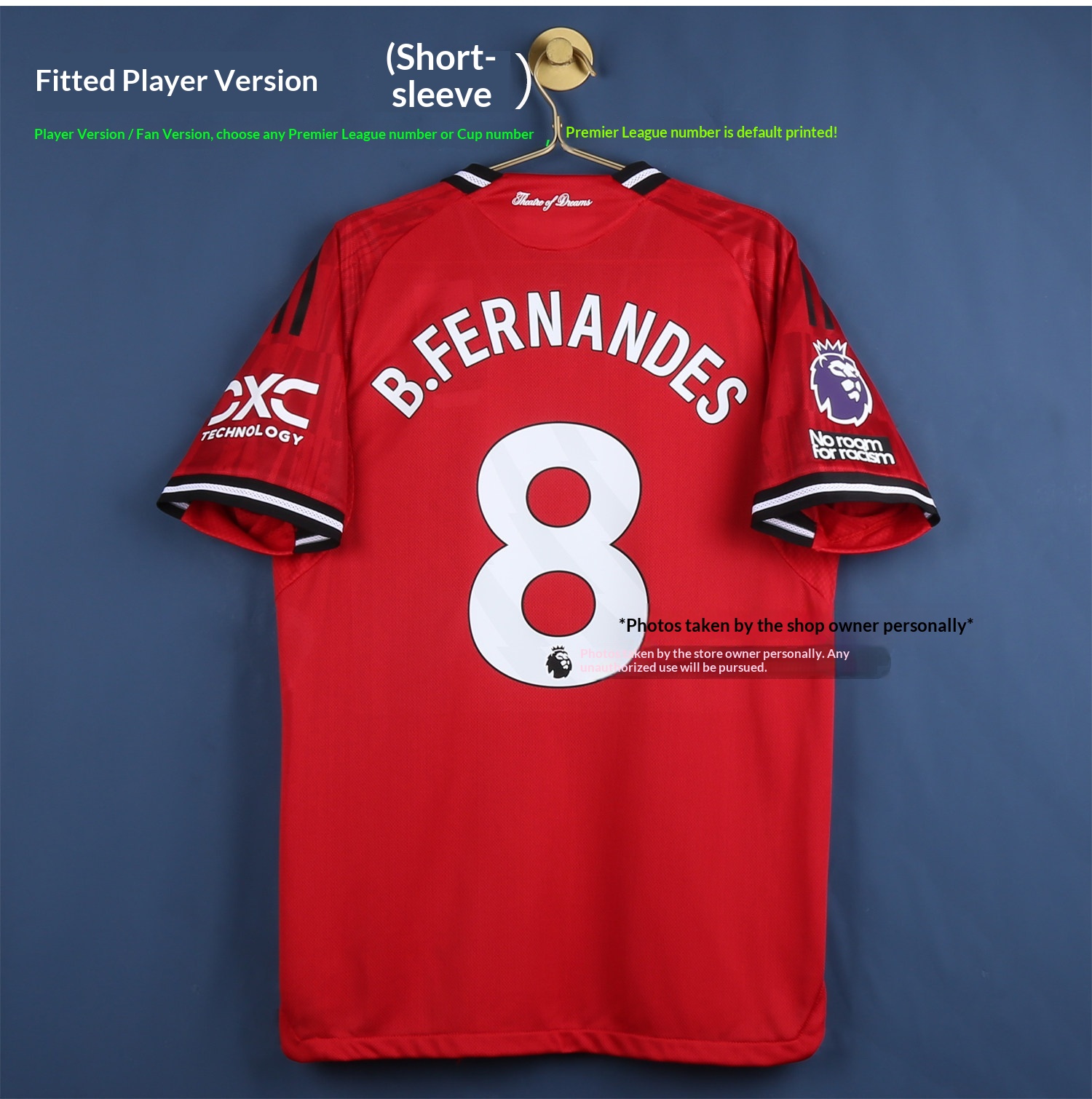 Manchester United 25 Red Jersey - Adult & Youth detail 6