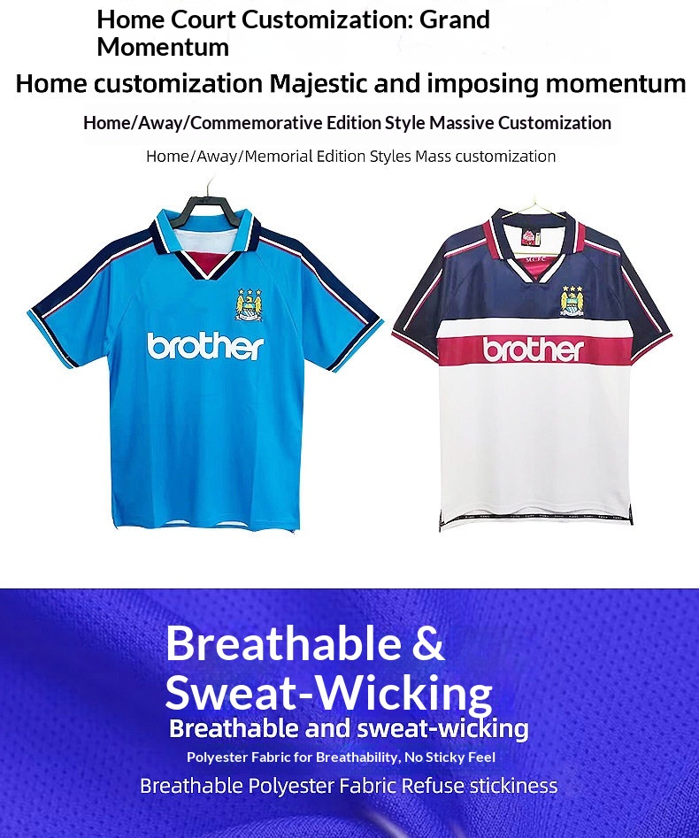 Manchester United Retro Home & Away Jersey - Short Sleeve detail 2