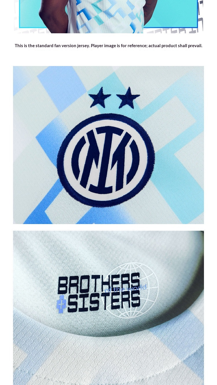 Inter Milan 25/26 Season Fan Jersey Kit detail 7