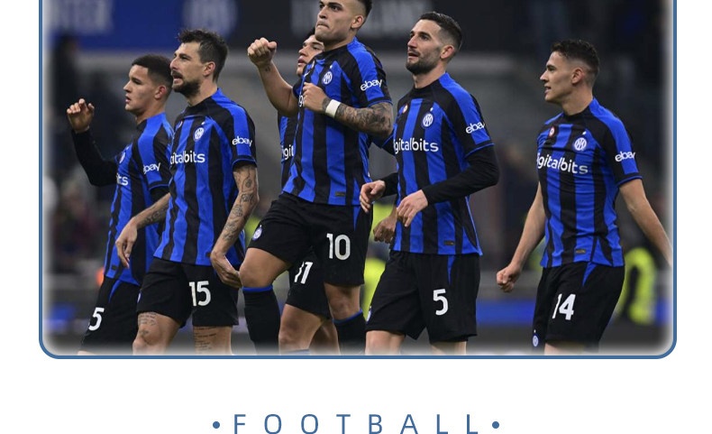 Inter Milan Home Jersey #10 Lautaro - Kids Customizable Football Kit detail 3