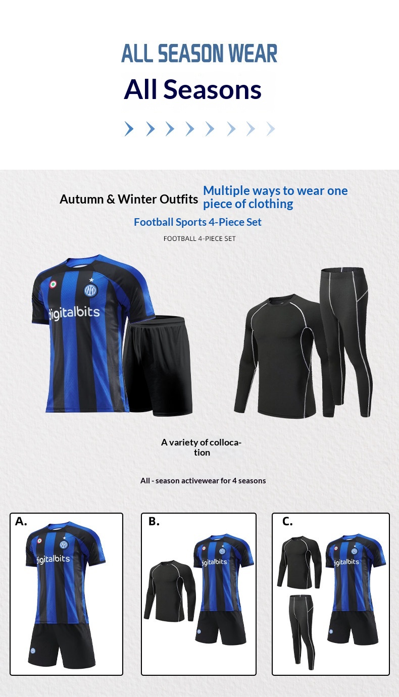 Inter Milan Home Jersey #10 Lautaro - Kids Customizable Football Kit detail 7