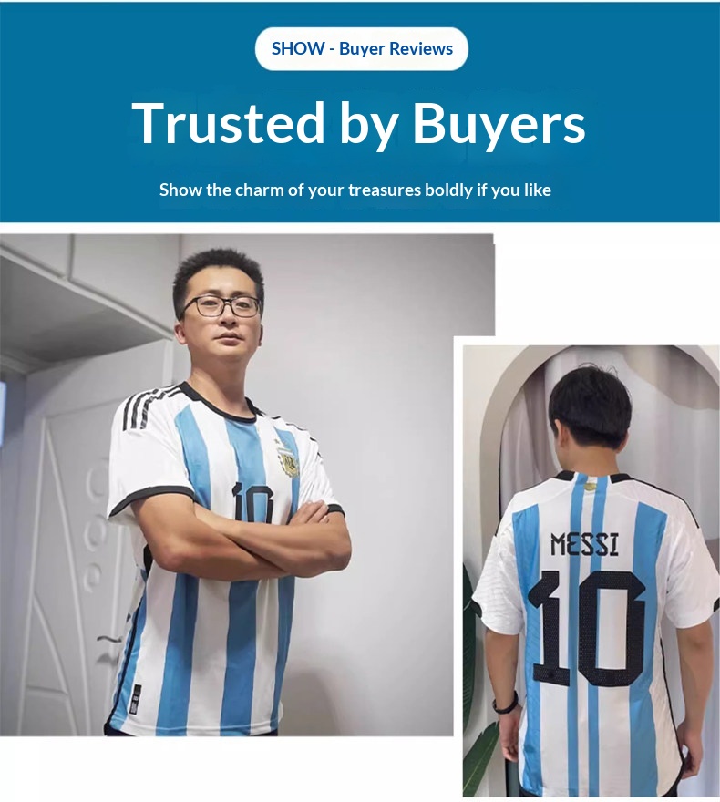 Real Madrid Argentina Paris Barcelona Long Sleeve Football Jersey - Messi 10, Ronaldo 7, AC Milan detail 2