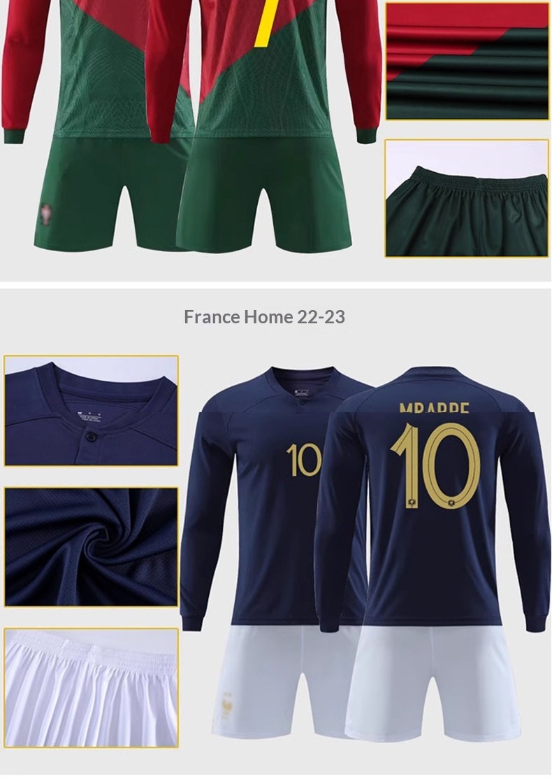 Real Madrid Argentina Paris Barcelona Long Sleeve Football Jersey - Messi 10, Ronaldo 7, AC Milan detail 17