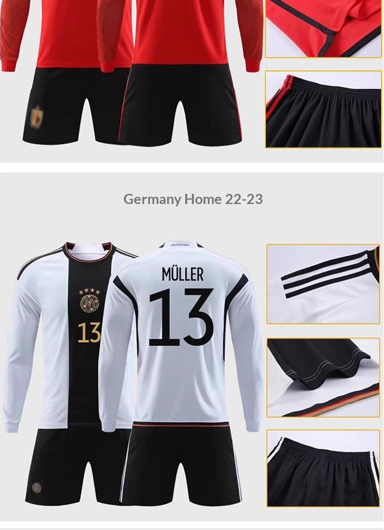 Real Madrid Argentina Paris Barcelona Long Sleeve Football Jersey - Messi 10, Ronaldo 7, AC Milan detail 19