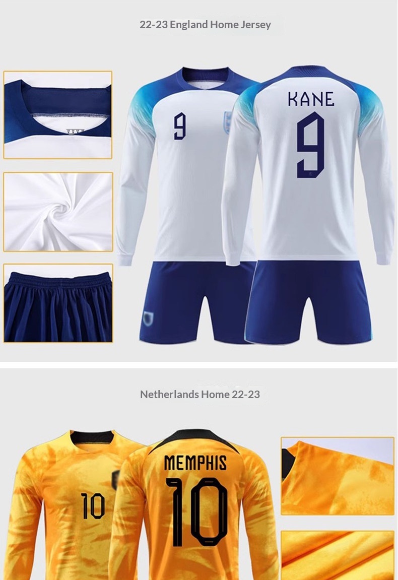 Real Madrid Argentina Paris Barcelona Long Sleeve Football Jersey - Messi 10, Ronaldo 7, AC Milan detail 20