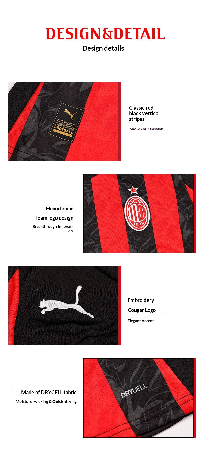 AC Milan 2025/2026 Home Fan Jersey detail 11
