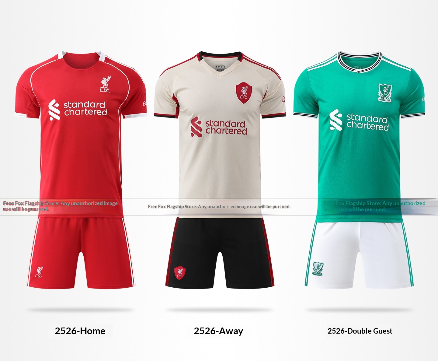 Liverpool FC 25/26 Home Jersey Kit - Salah, Jota, Szoboszlai - Kids Customizable Match Set detail 2