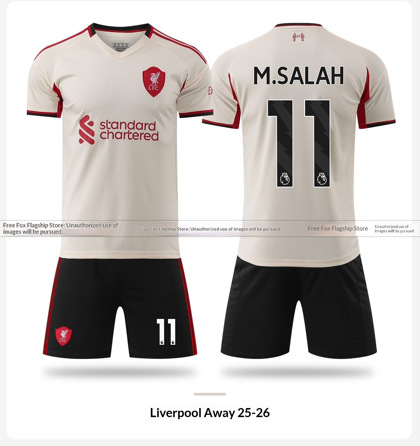 Liverpool FC 25/26 Home Jersey Kit - Salah, Jota, Szoboszlai - Kids Customizable Match Set detail 8