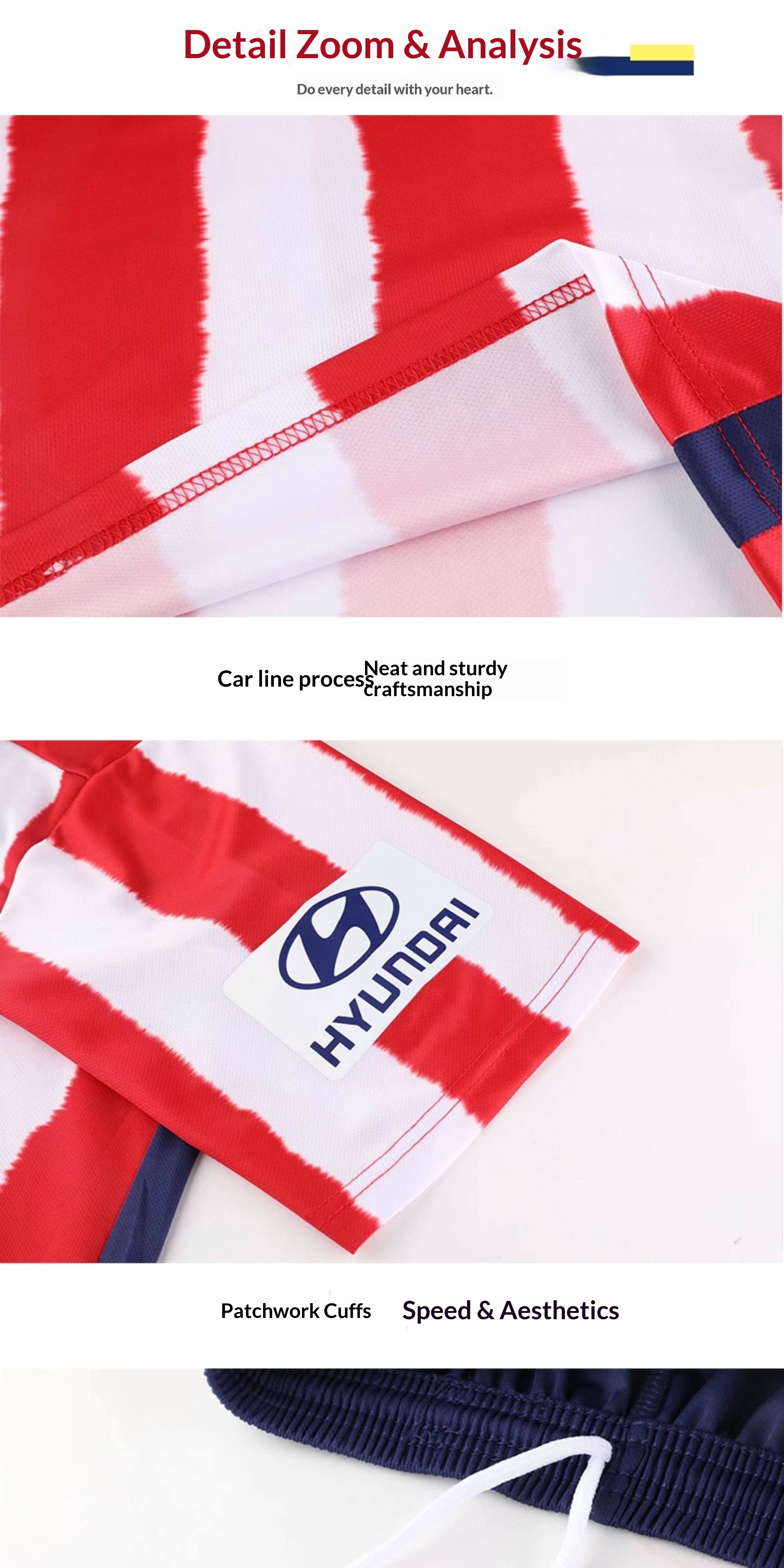 Atletico Madrid Kids Football Jersey Short Sleeve Kit detail 9