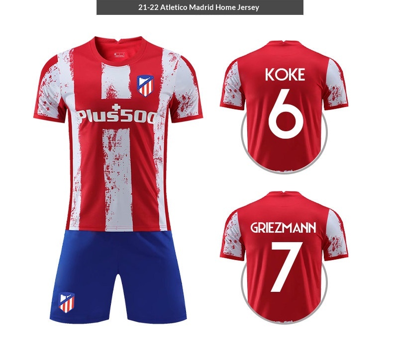 Atletico Madrid Home & Away #7 Griezmann Jersey - Men's & Women's Football Kit detail 9
