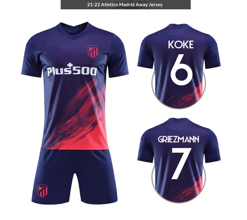 Atletico Madrid Home & Away #7 Griezmann Jersey - Men's & Women's Football Kit detail 10