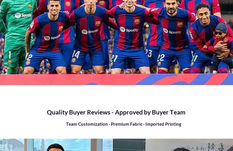 Barcelona Training Kit - Lewandowski, Messi, Yamal Jersey Set for Kids detail 6